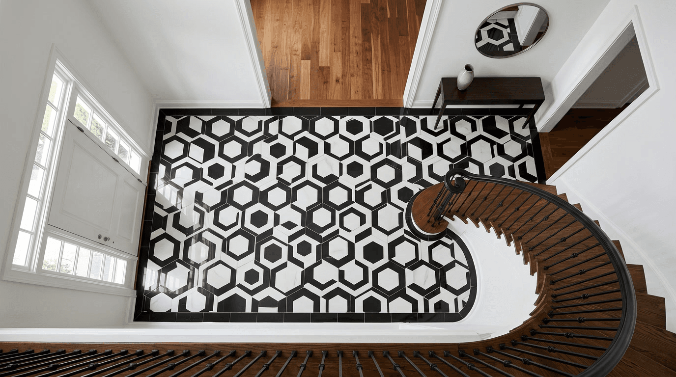 Entry Foyer Tile Transition