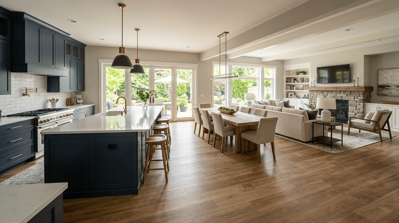 Open-Concept Floor Coordination